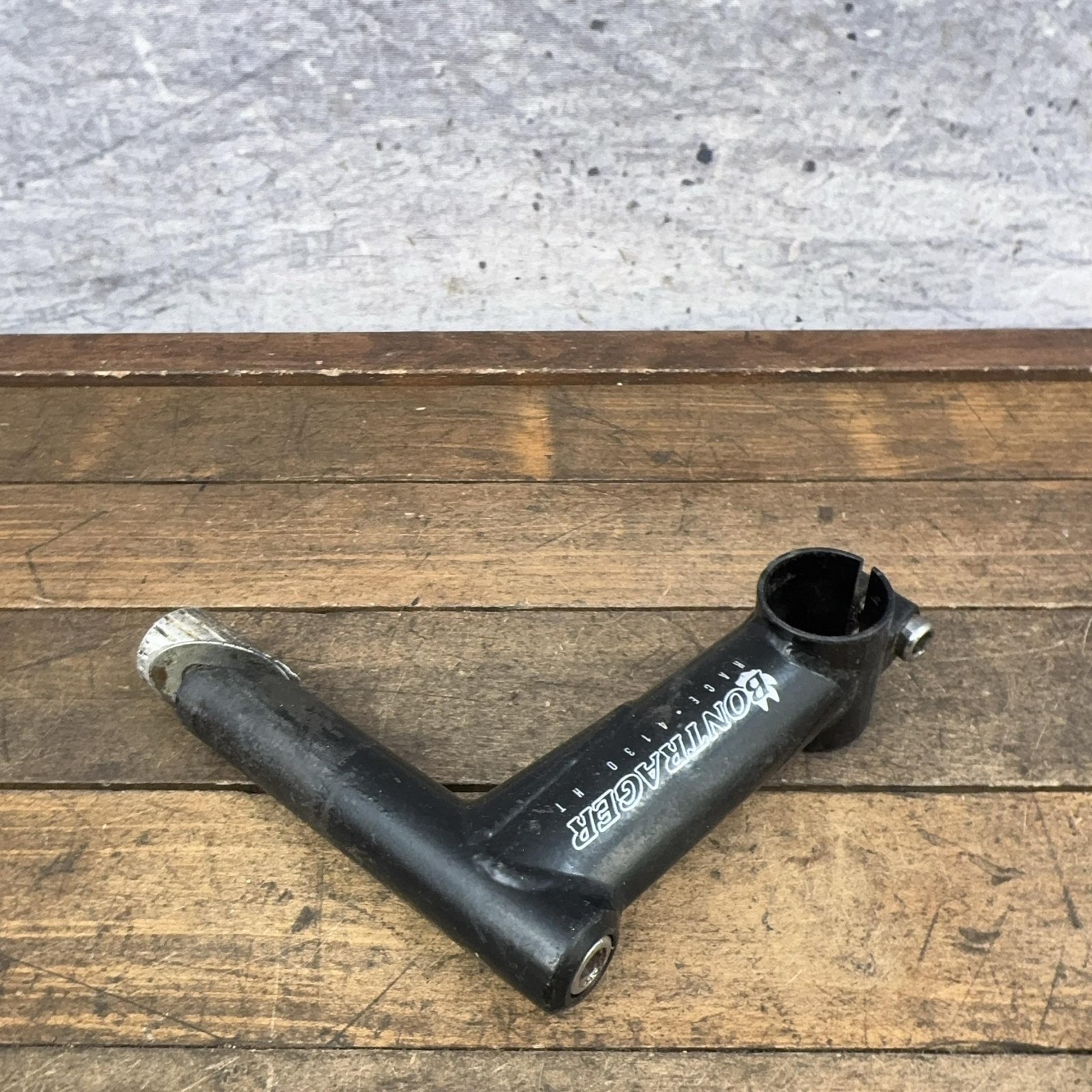 Vintage Bontrager Race 4130 Quill Stem 95mm 25.4 Clamp 1″ 22.2 Black Steel MTB