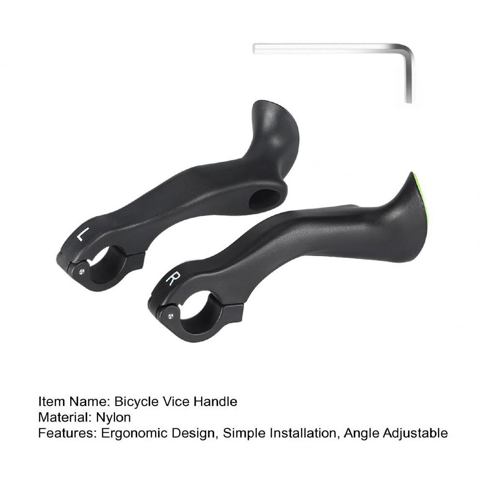 2PCS Bicycle Ergonomic Bar Ends Extender for 21.8-22.2mm Handlebars Bar End Grip