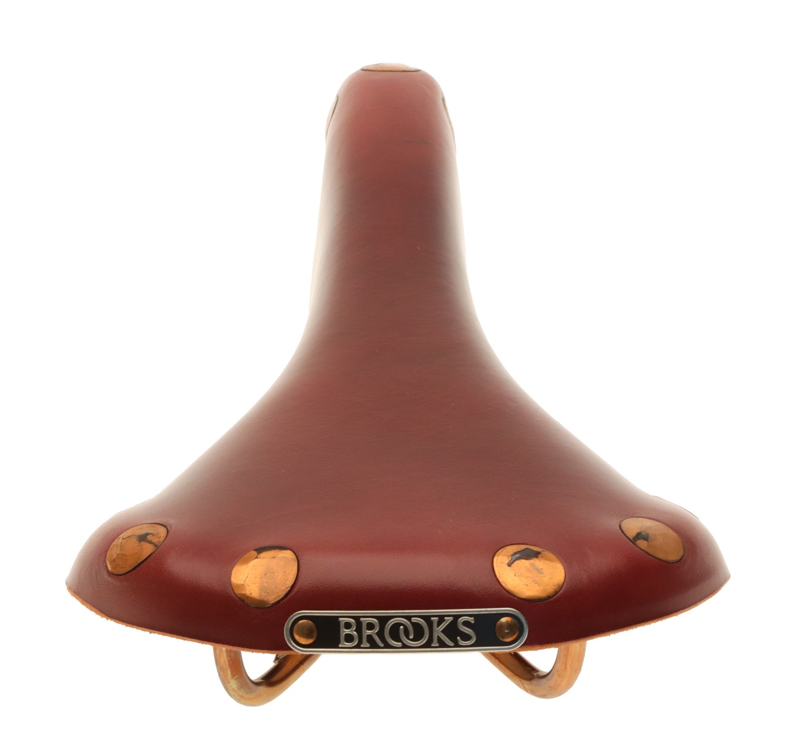 Brooks Team Pro Special Saddle Copper Steel Rails Leather Cover Maroon NOS Rare