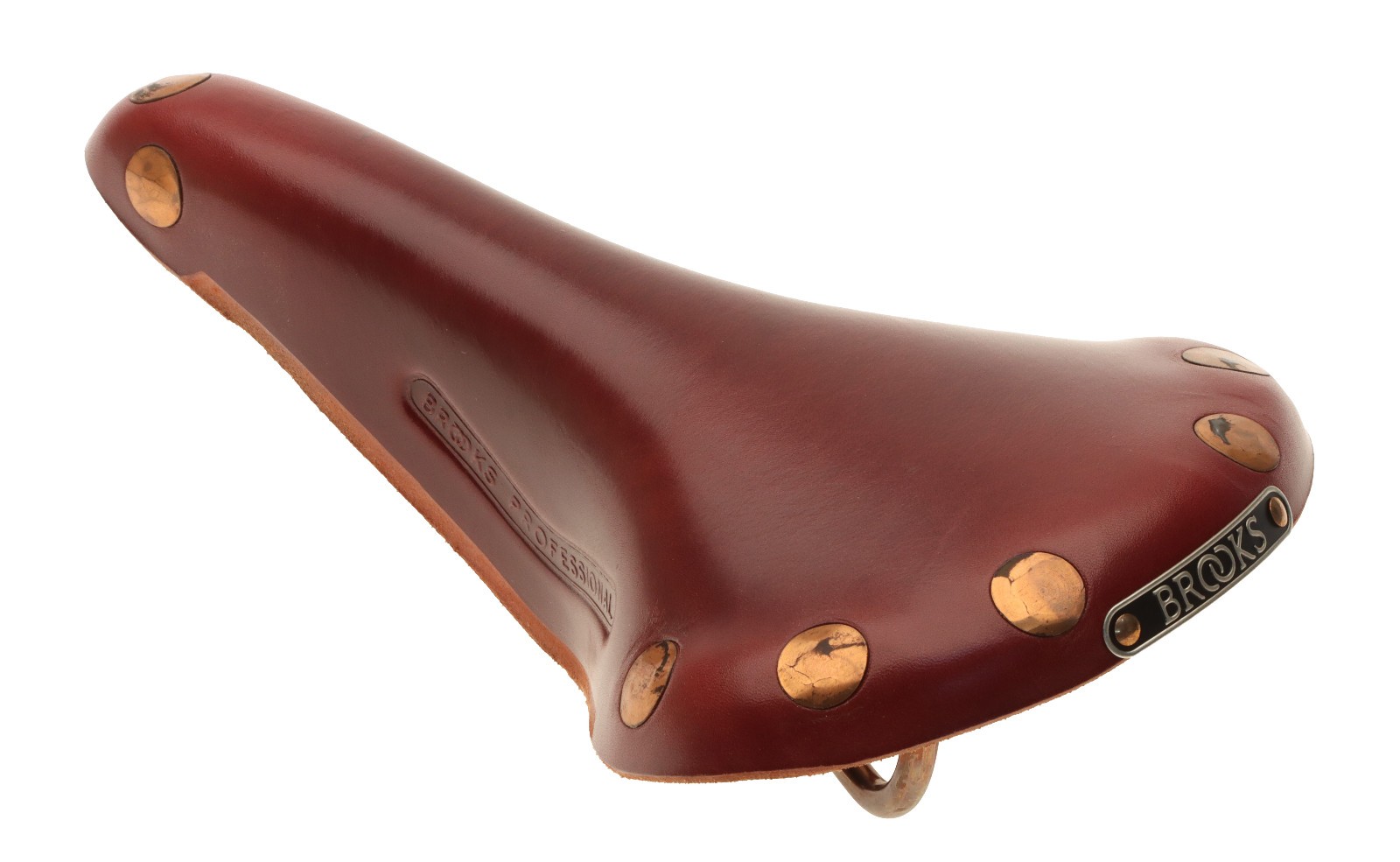 Brooks Team Pro Special Saddle Copper Steel Rails Leather Cover Maroon NOS Rare