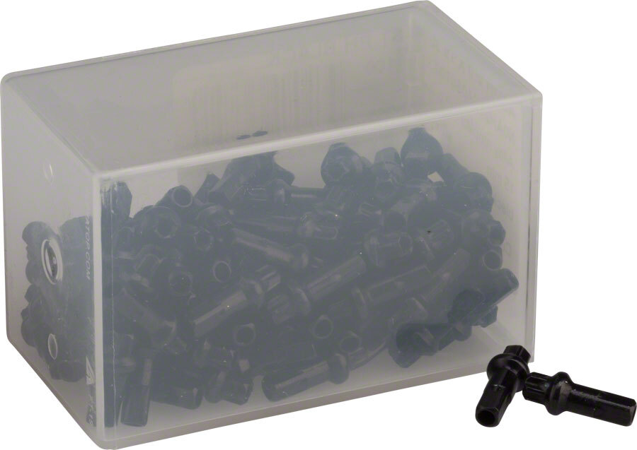 DT Swiss Pro Head Spoke Nipples – Aluminum, 2.0 x 15mm, Black, Box of 100