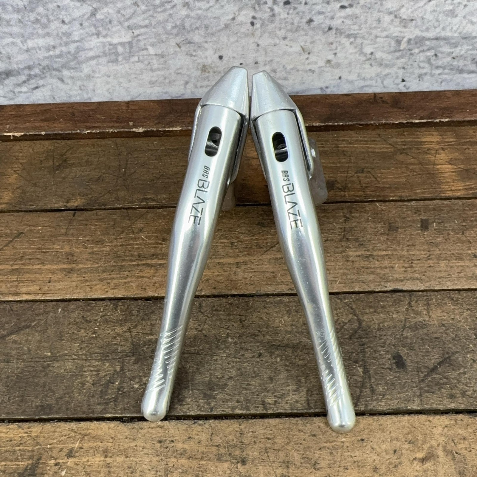 Vintage Shimano BRS Blaze Brake Lever Set NOS Aero Drop Bar Silver 23.8