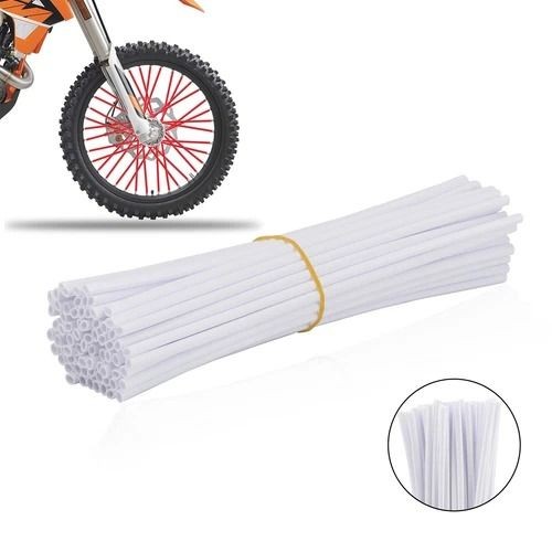 72PCS Motorcycle Dirt Bike Spoke Skins Covers Wheel Rim Guard Protection Wraps