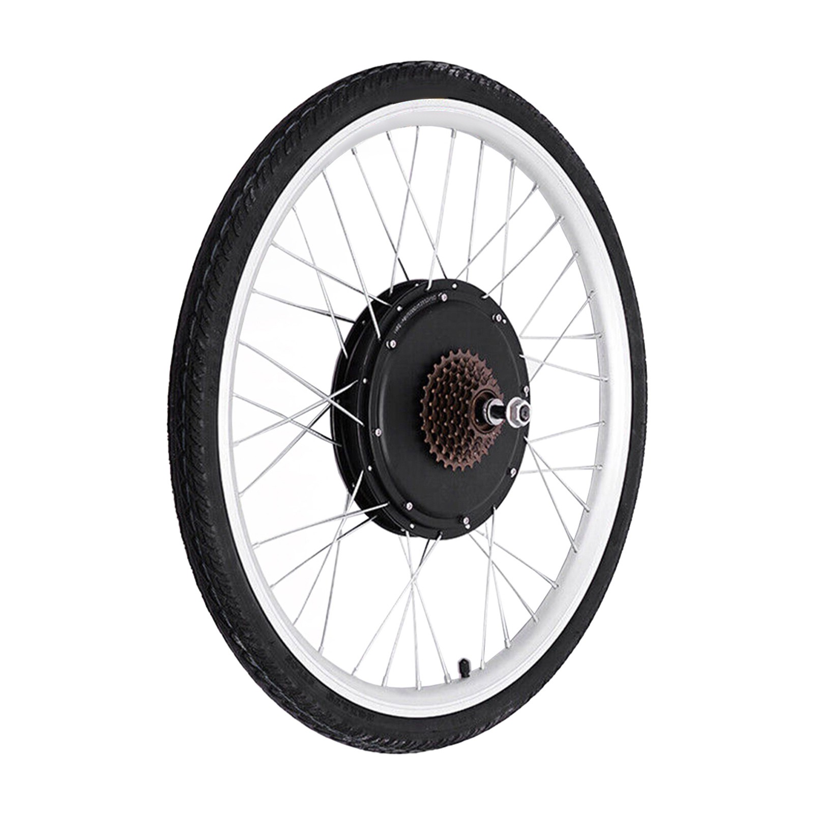 26″ Rear Wheel Electric Bicycle Conversion Kit E-Bike Motor Hub Kit 1000W 48V！