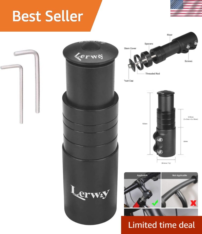 Top-Quality Aluminum Stem Extender – Adjustable Height for Ultimate Control