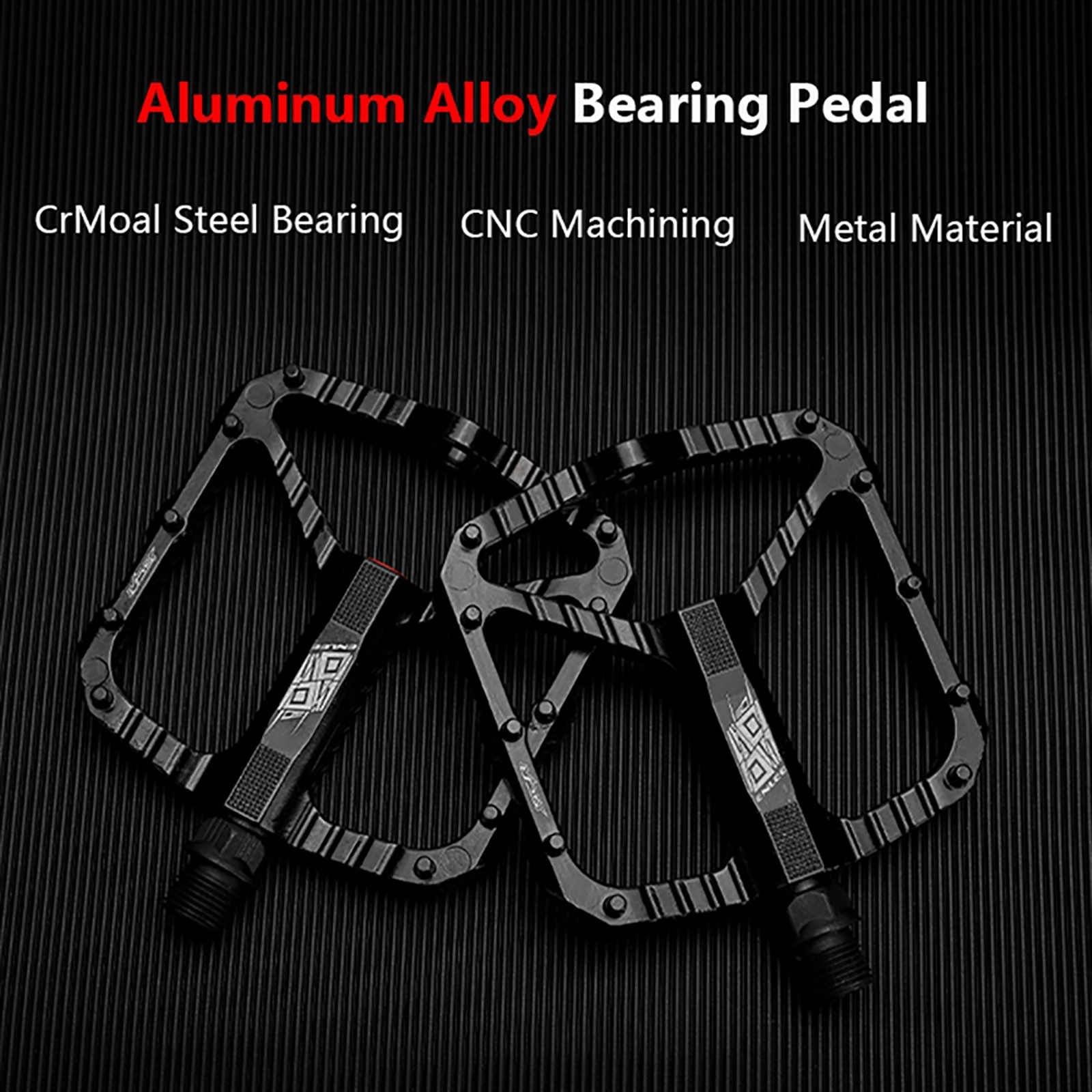 ENLEE MTB 9/16inch Aluminum Alloy DU Bearing Pedals Road Bike Platform One Pair