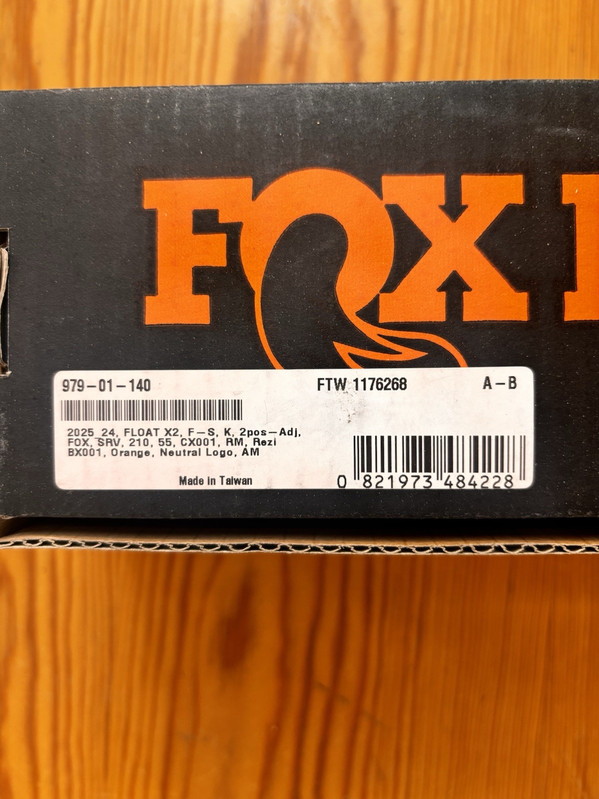 Fox Float X2 Rear Shock Kashima 2025 Year Model 210mm 2 Position Adj.
