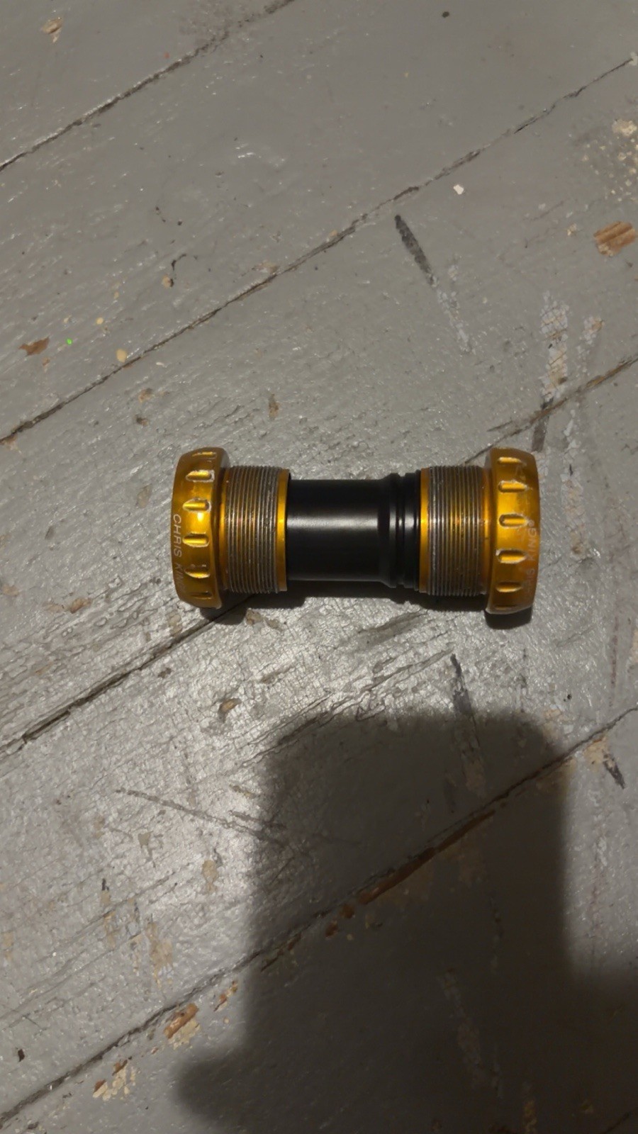 Chris King GXP Threaded Bottom Bracket 24mm Gold/Yellow – Used – Smooth Bearings