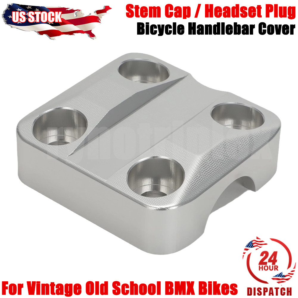 Front For Vintage Old School BMX Bikes Bicycle Handlebar Cover Stem Cap 29x29mm
