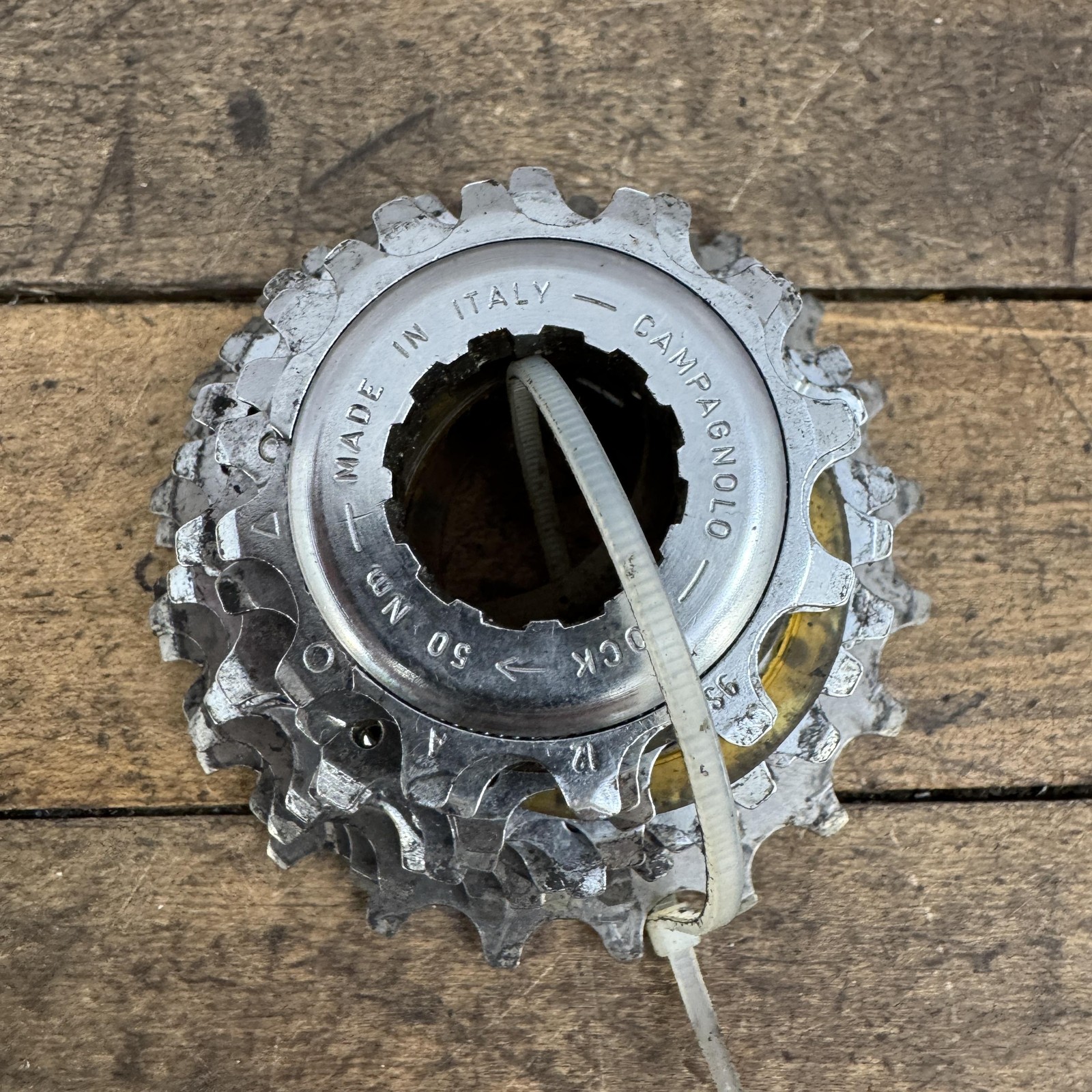Vintage Campagnolo Cassette 9 Speed 12-21T 21T Silver Steel Road Italy Campy