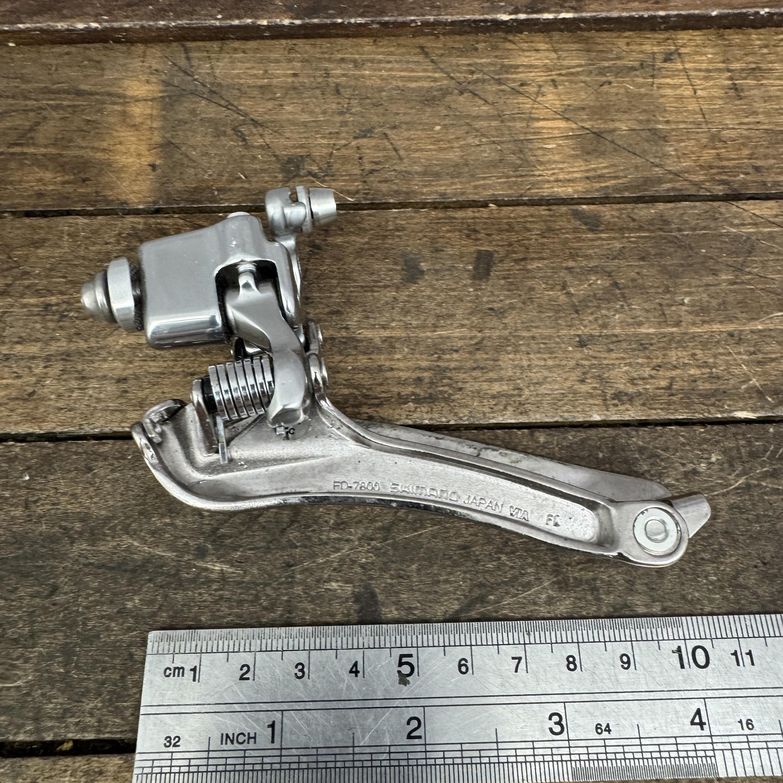 Vintage Shimano Dura-Ace FD-7800 Front Derailleur Braze-On 10s Bottom Pull 10