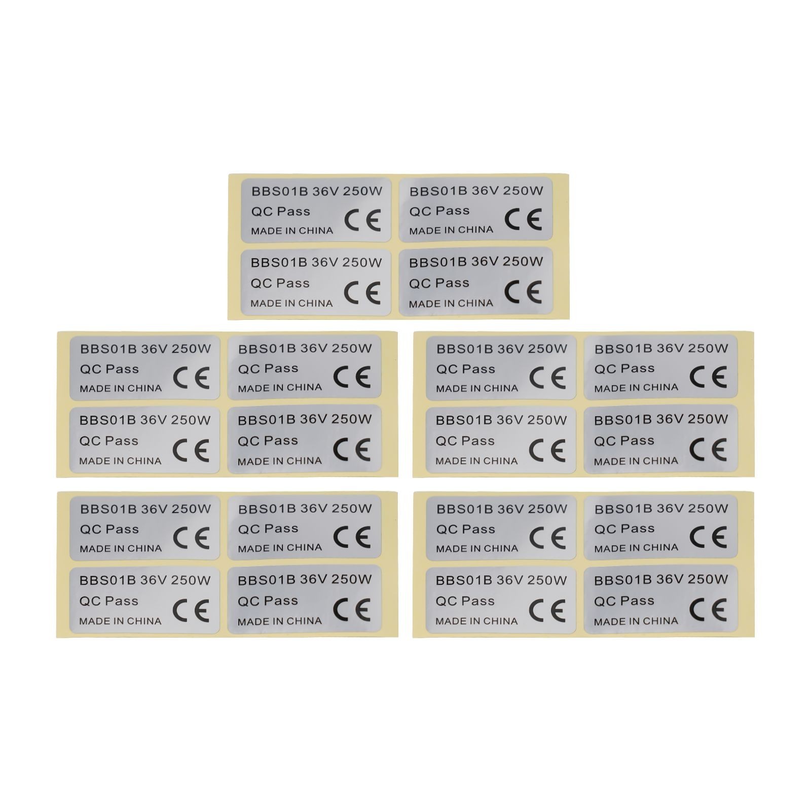 Sticker 36V 250W 45x23mm 48V 750W01/BBSHD Components High Quality