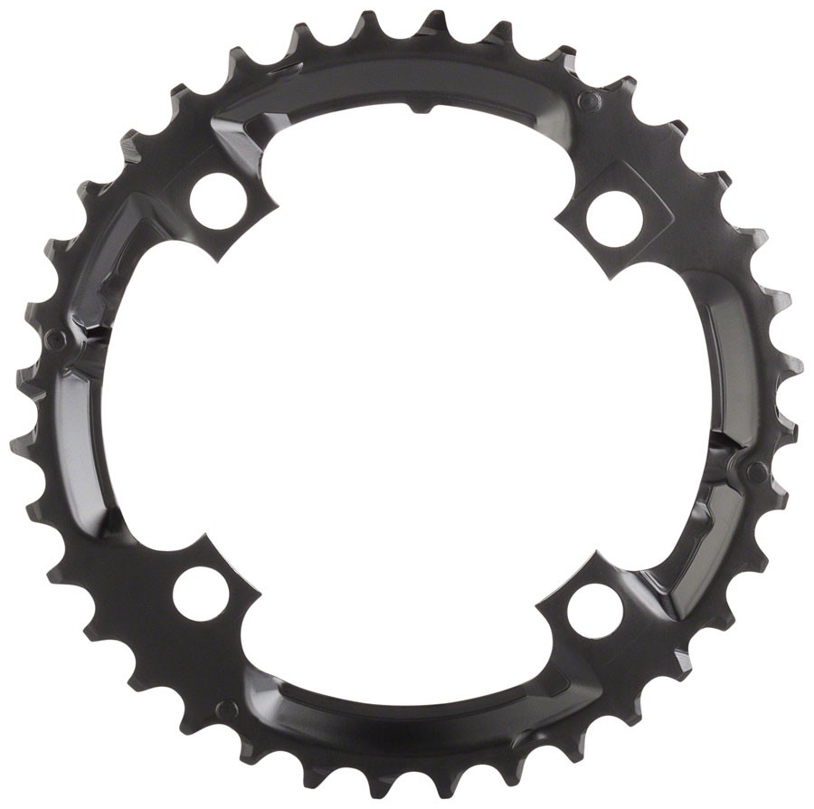 Shimano Deore M590 36T 104mm BCD 4 Bolt 9 Speed Black Middle Chainring