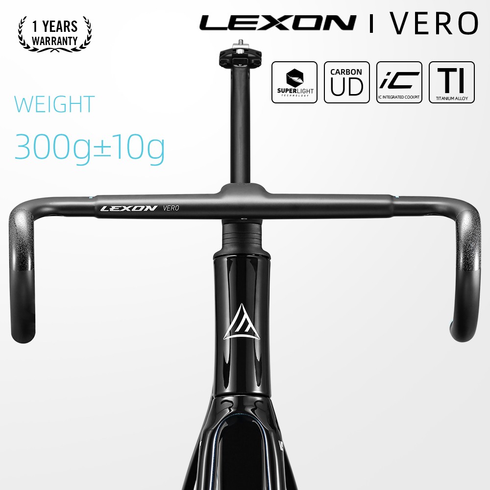 T1000 Integrated Carbon UD Road Bike Handlebar with Full Inner Cable Racing Handlebars