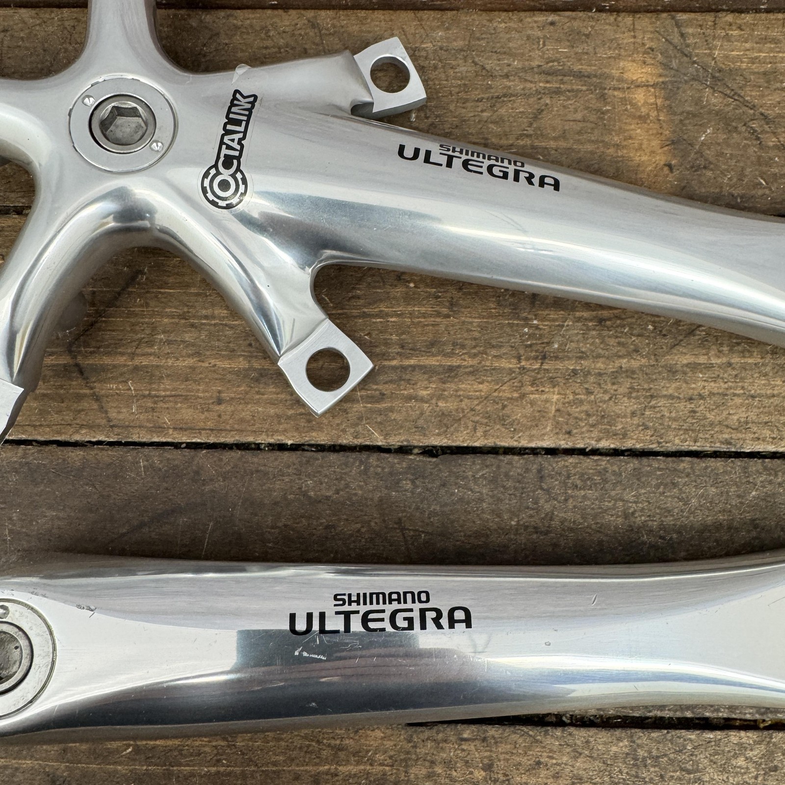 Vintage Shimano Ultegra TRIPLE FC-6503 Crankset 172.5 130BCD Octalink Nice Logos