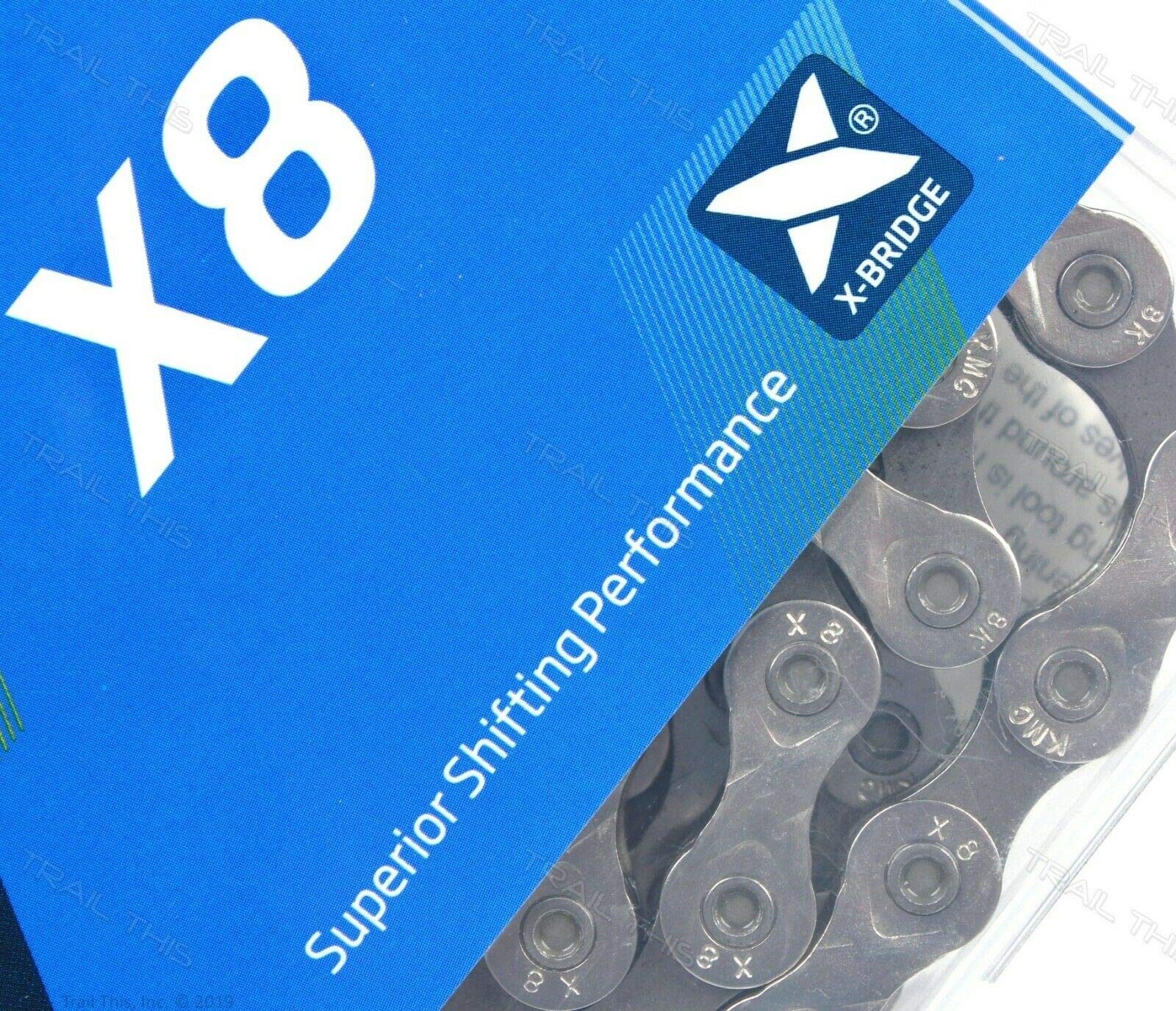X8 8-Speed Nickel Plate edition X-Series Bicycle Chain Compatible with Shiman…