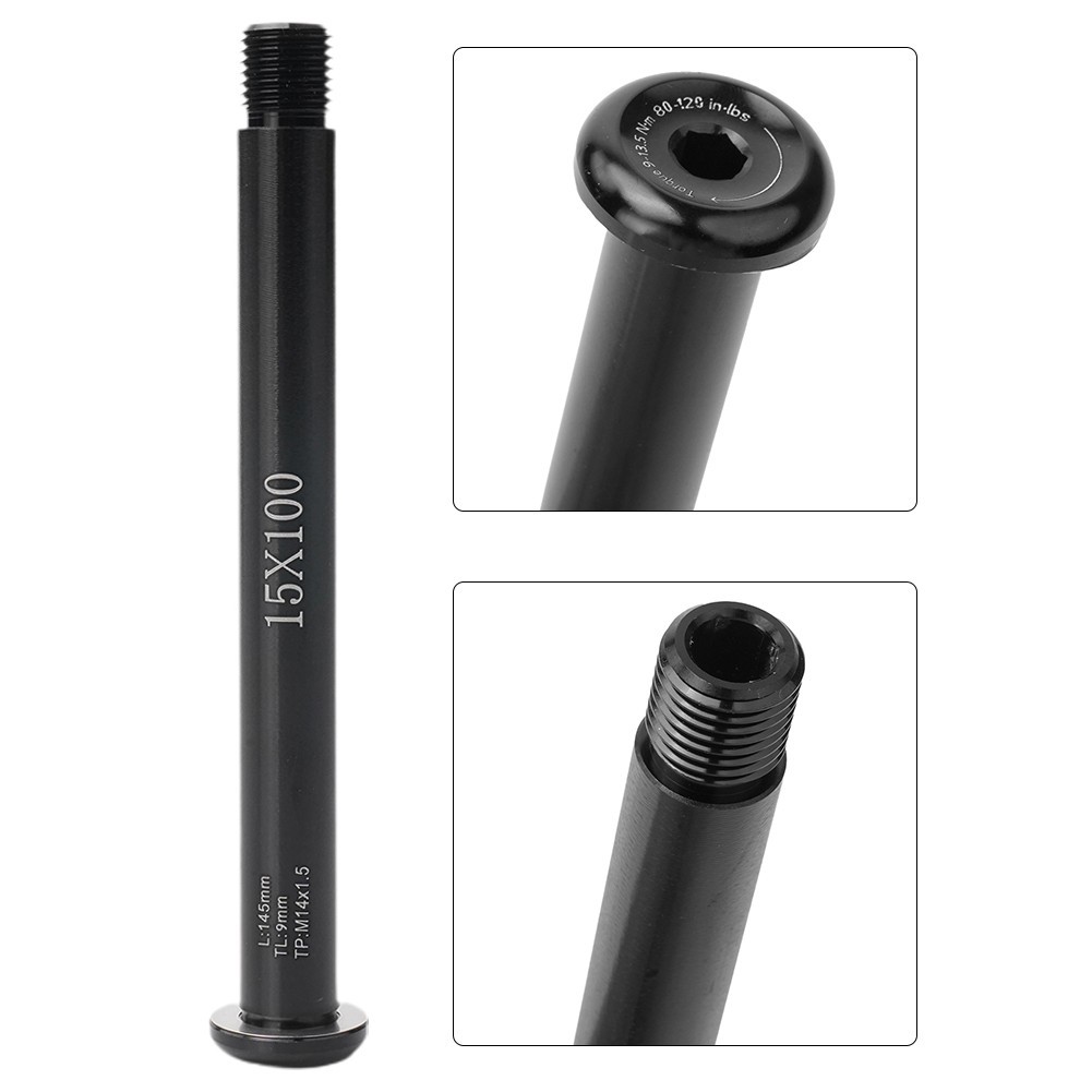 Bike Thru Axle Outdoor 15x100mm 55g Bike Black Sporting Goods 15x110mm