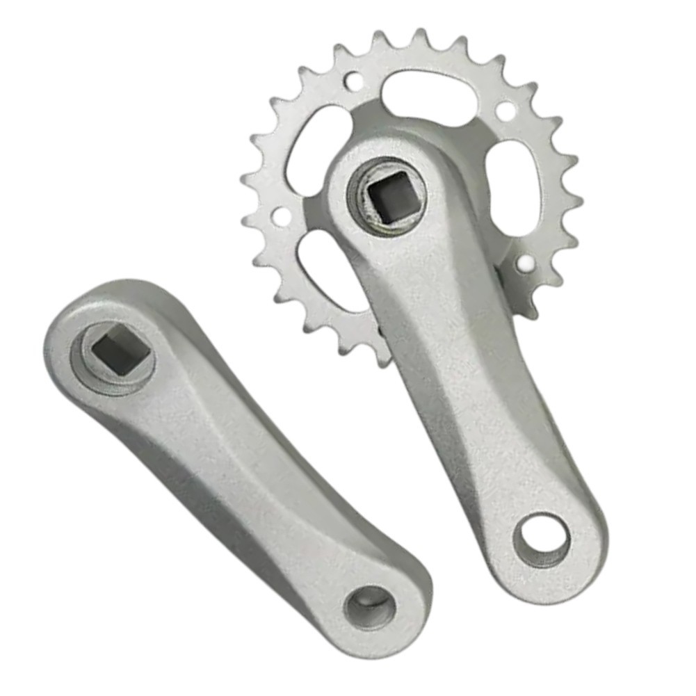 28T Lightweight Bike Crankset for Children with 114mm Size and Aluminum Build