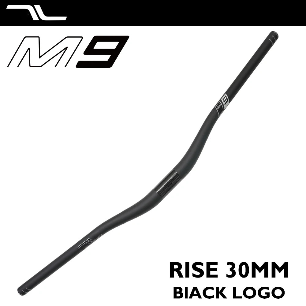 Carbon Mountain Bike Handlebar 31.8mm Clamp 780-800mm 30/50mm Rise 8 Sweep