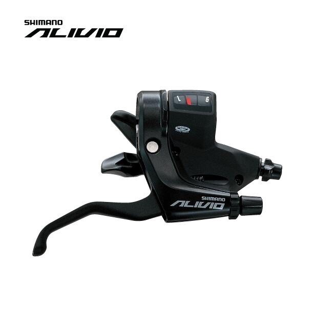 OEM Shimano Alivio M430 3×9-Speed Brake/Shift Lever Set Black