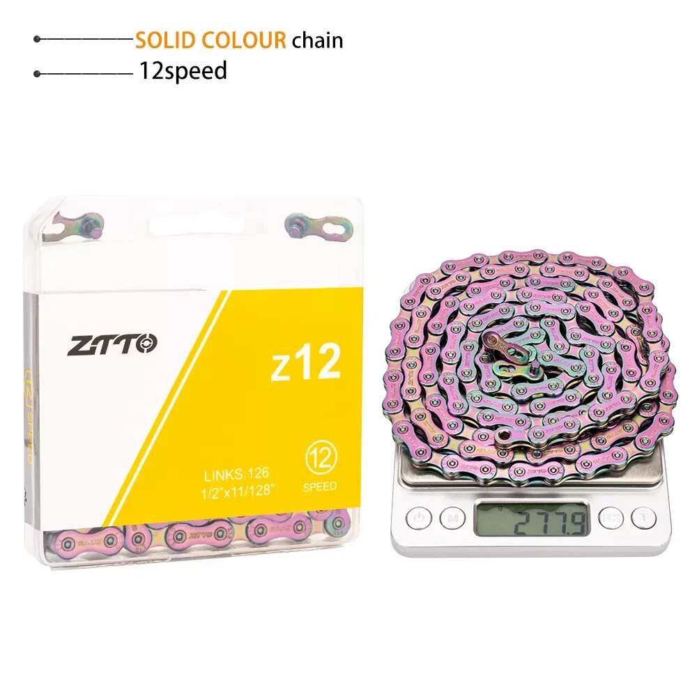 12 Speed Bicycle Chain Colorful Road Bike Ultralight Rainbow Chains SLR/EL ZTTO