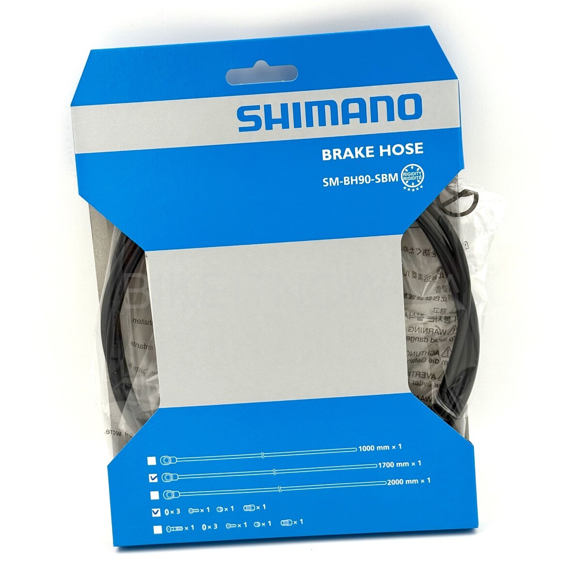 SHIMANO MTB Disc Brake Hose SM-BH90-SBM 1700mm Straight Banjo ISMBH90SBMLL170A
