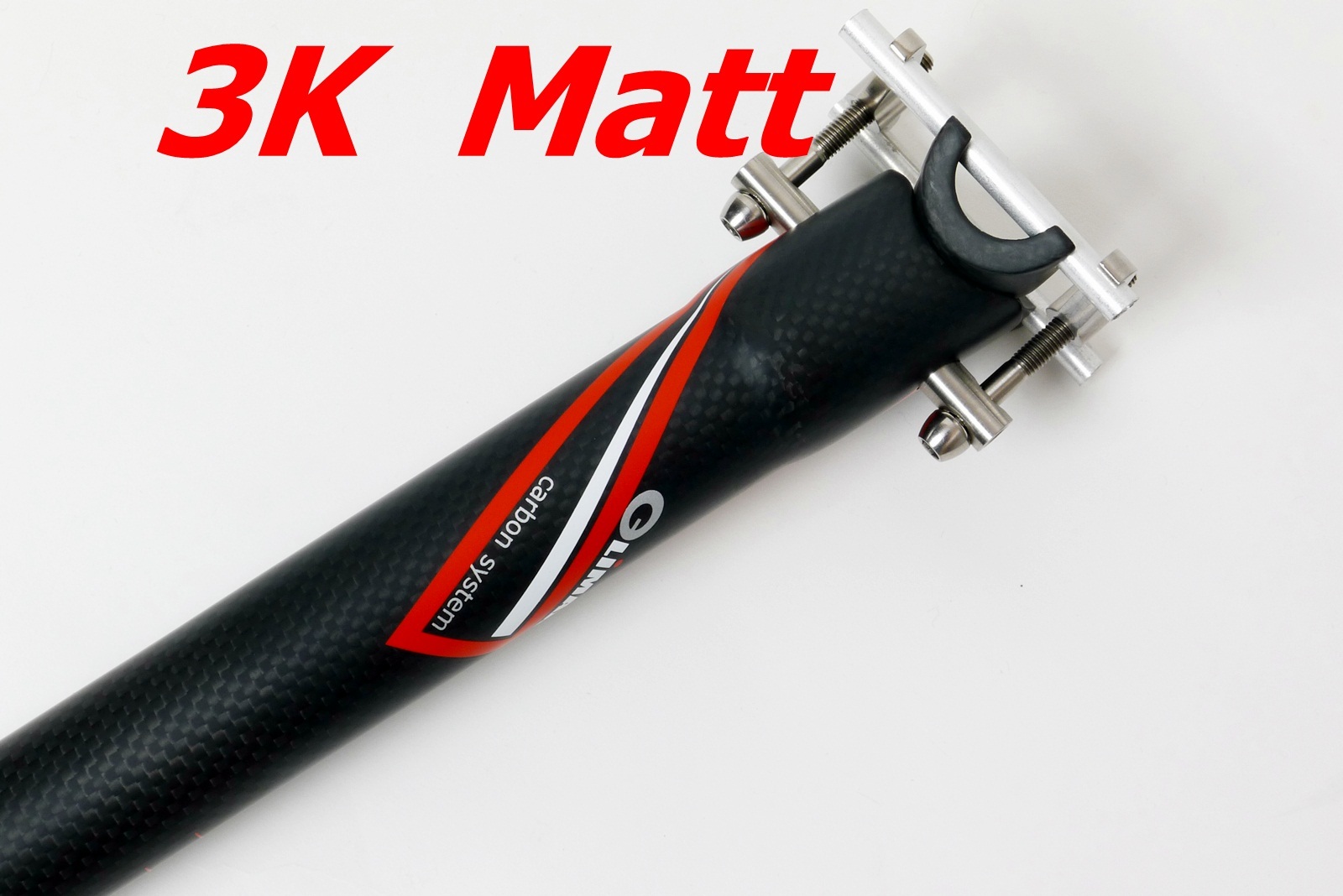 145g,34.9x350mm Climax SP02A 3K Matt carbon Seatpost Ti Hardware Road MTB Black