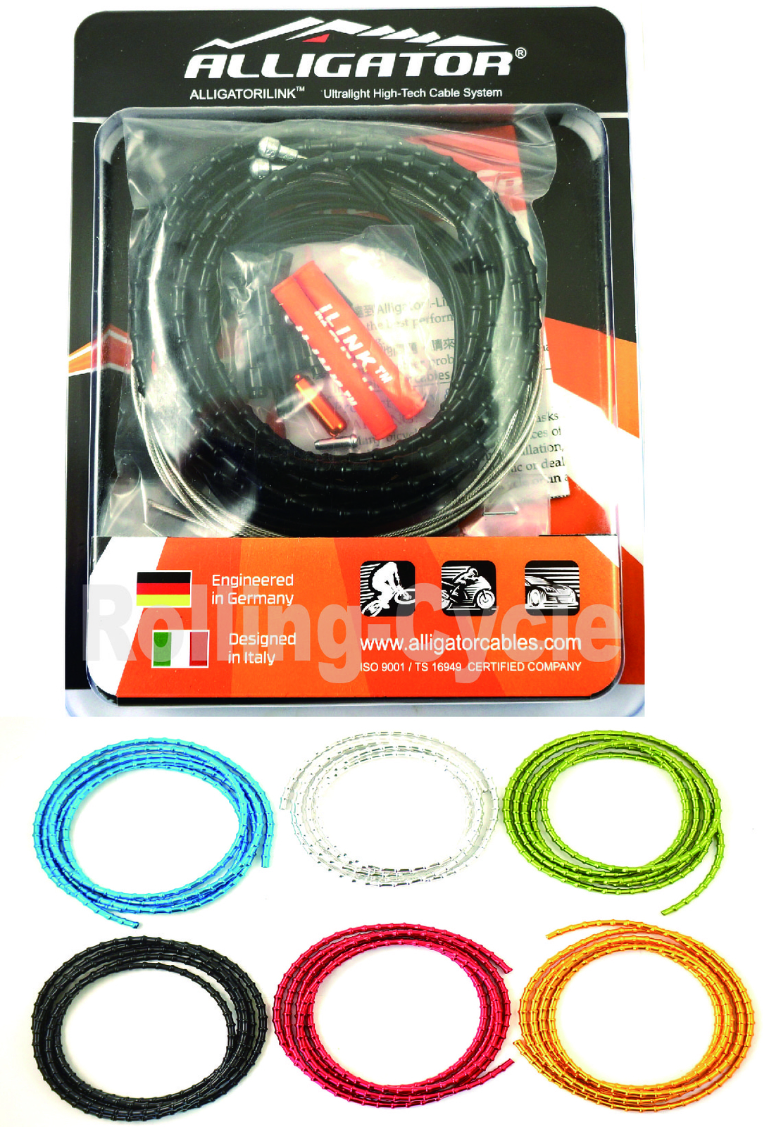 6 Colors Alligator I-Link 5mm MTB Bike Brake cable set 31 strand Superior Shine