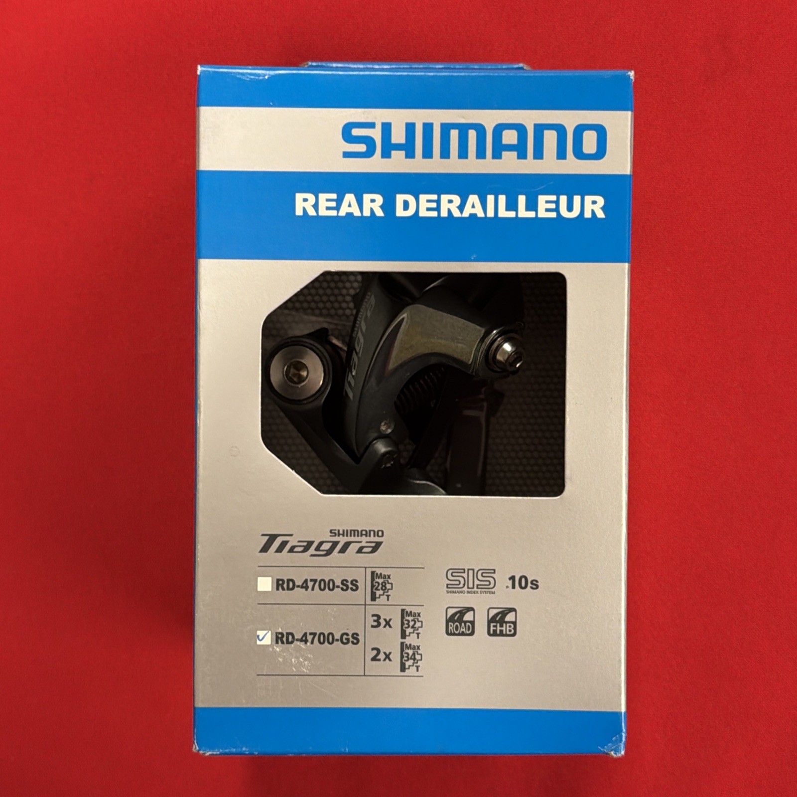 Shimano Tiagra RD-4700-GS Rear Derailleur – 10 Speed, Medium Cage NEW