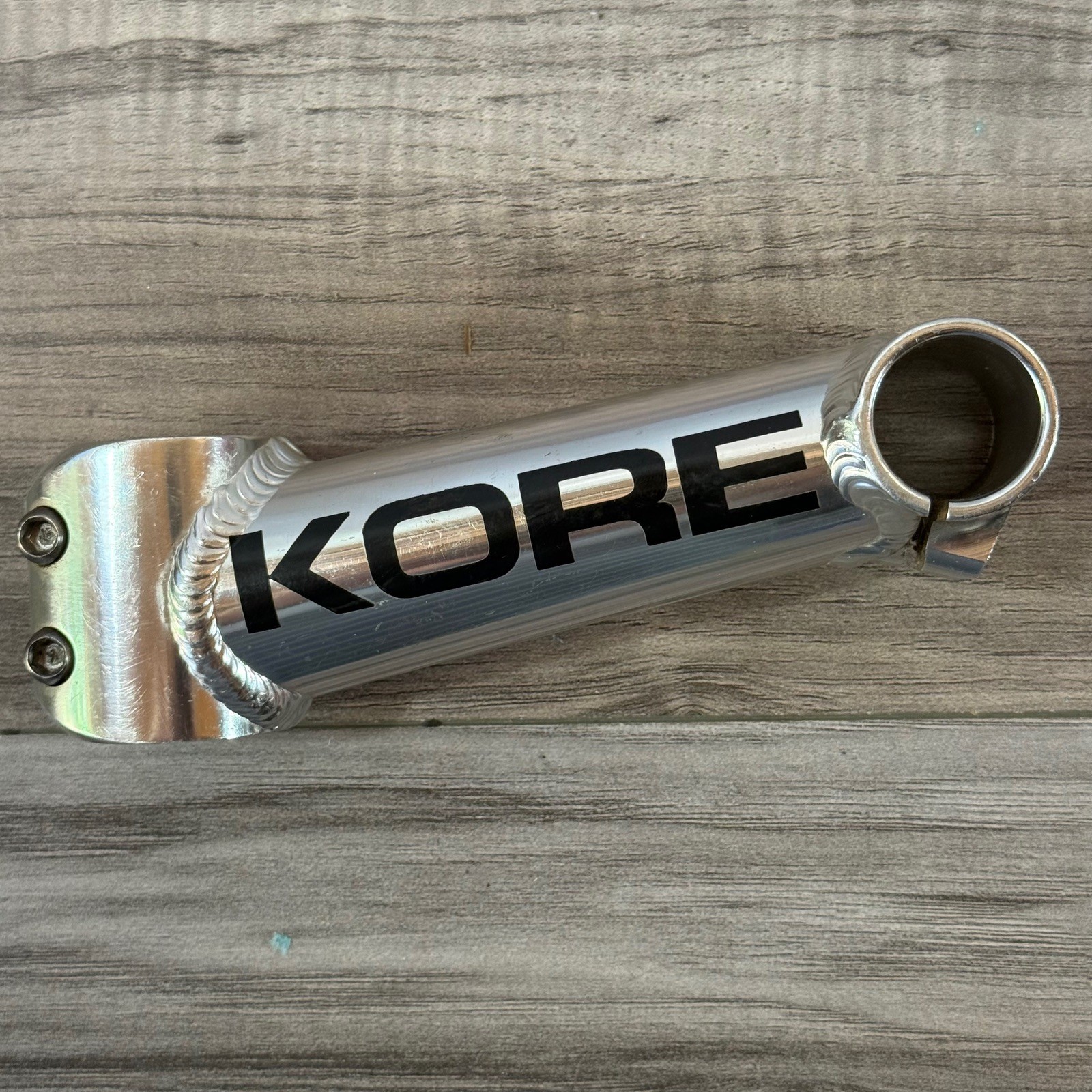 Kore Aheadlite MTB Stem 135 10 Degree 25.4 Polished Silver 1996 Clean