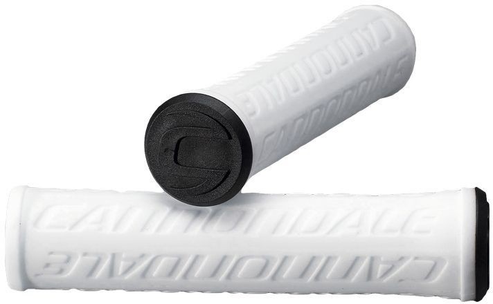 Cannondale White Logo Silicone Slip-On Grips 60g – NEW