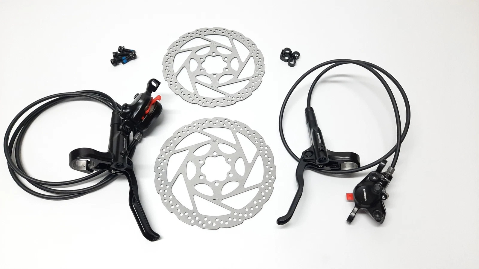 Shimano Altus MT200 Hydraulic Disc Brakes Left Front Right Rear PM RT56 Rotors