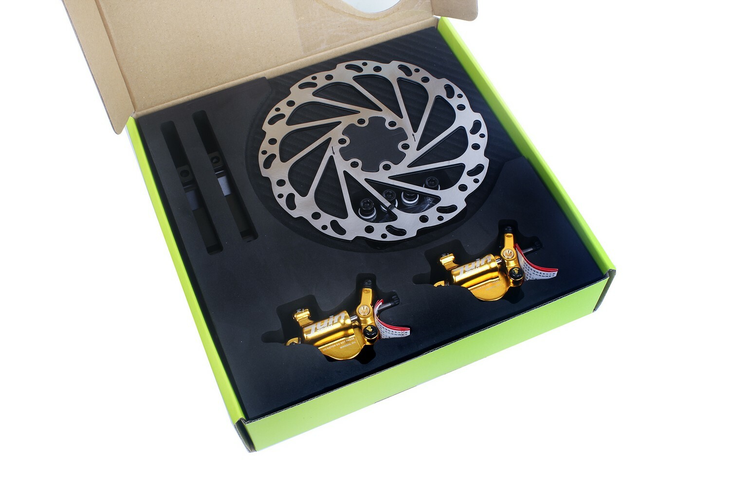 Juin Tech R1 Road Cyclocross Gravel Bike Hydraulic Disc Brake Set Gold
