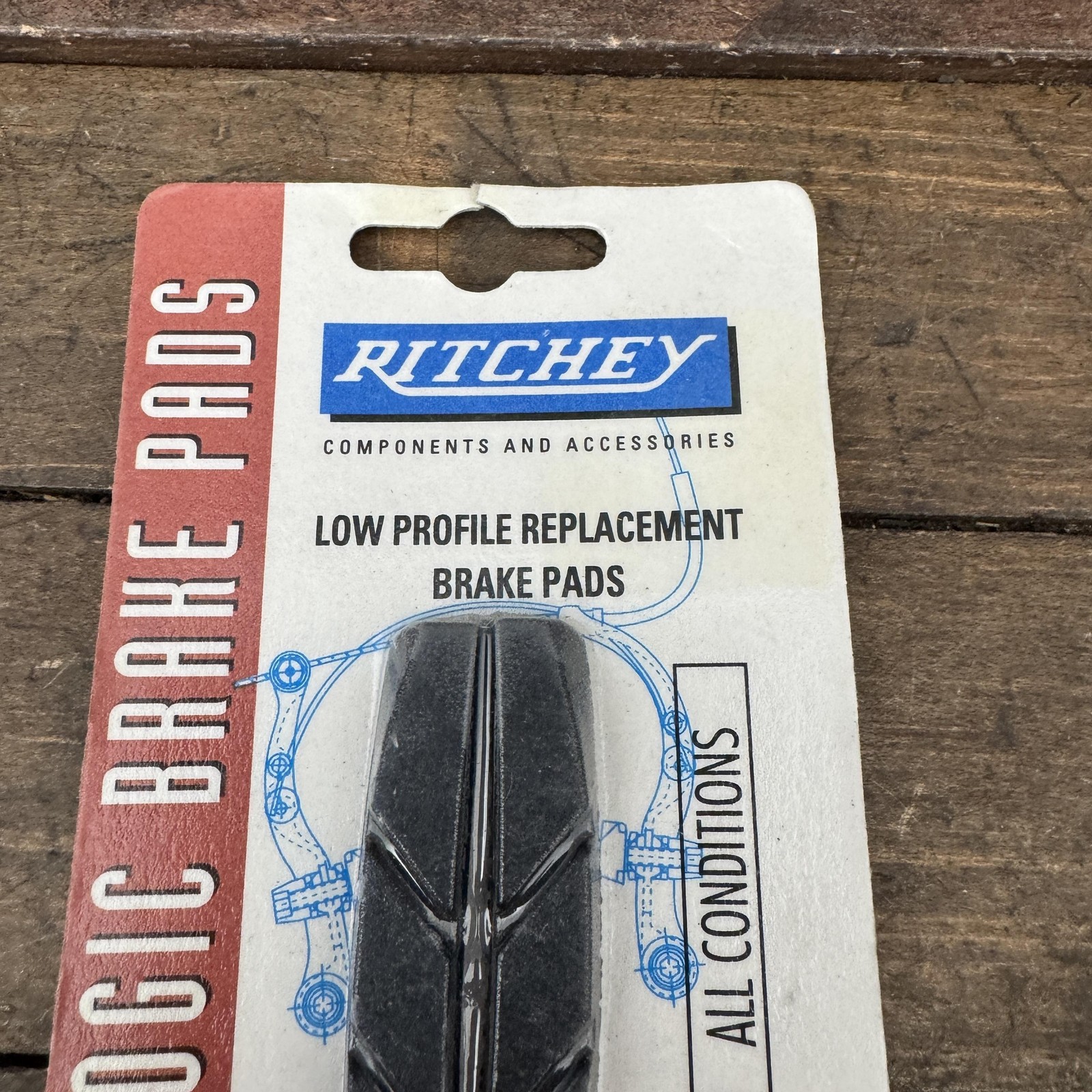 Ritchey SuperLogic V-Brake Pad Black Replacement Fits Shimano BR-M950 M739 VTG
