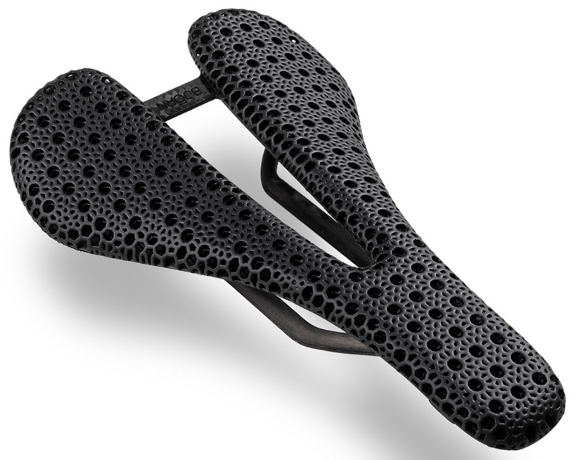 Bjorn Cycles Carbon Bicycle Short-Nose Saddle w/ 3D-Printed Pad Kort 143 mm