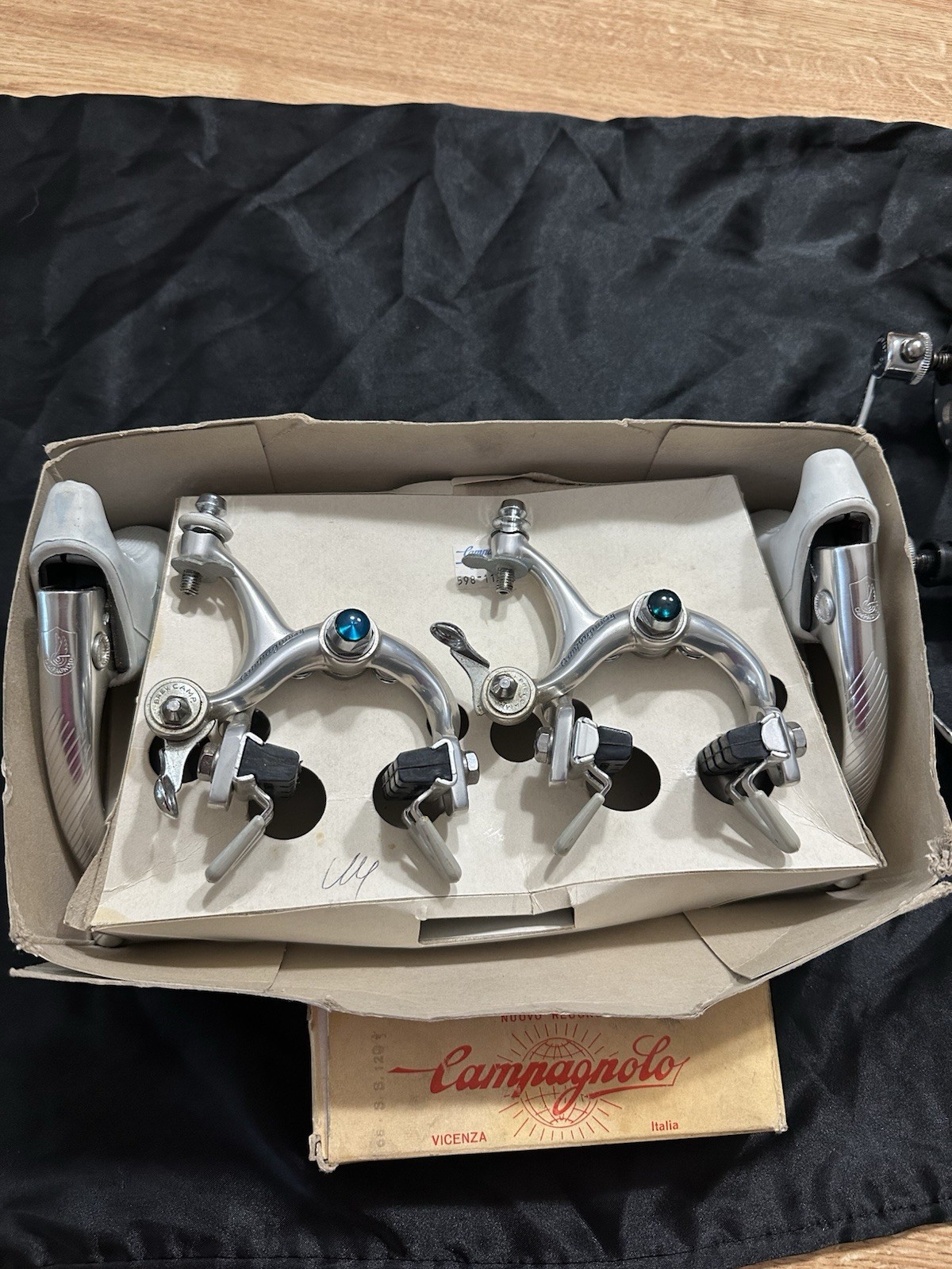 Campagnolo Super Record Brake Set Kit Calipers Levers Cables NOS & More Used