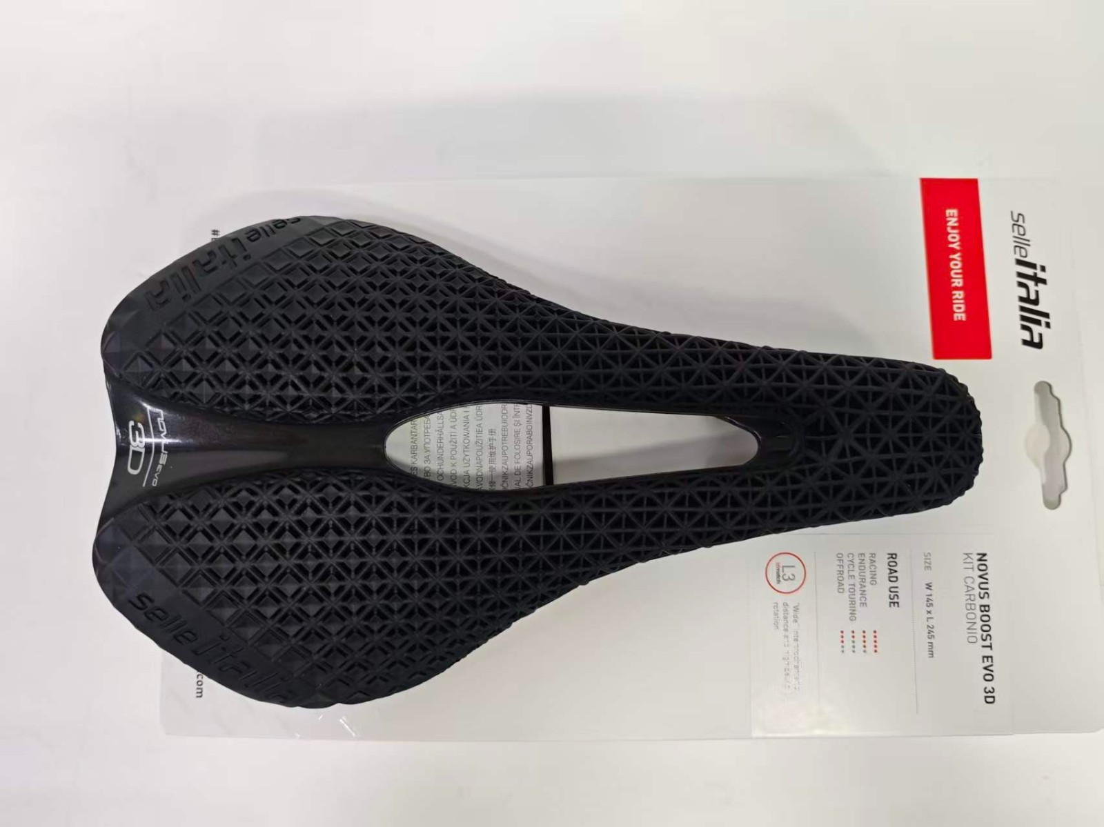 Selle Italia NOVUS Boost Evo 3D Kit Carbonio Superflow Saddle L3