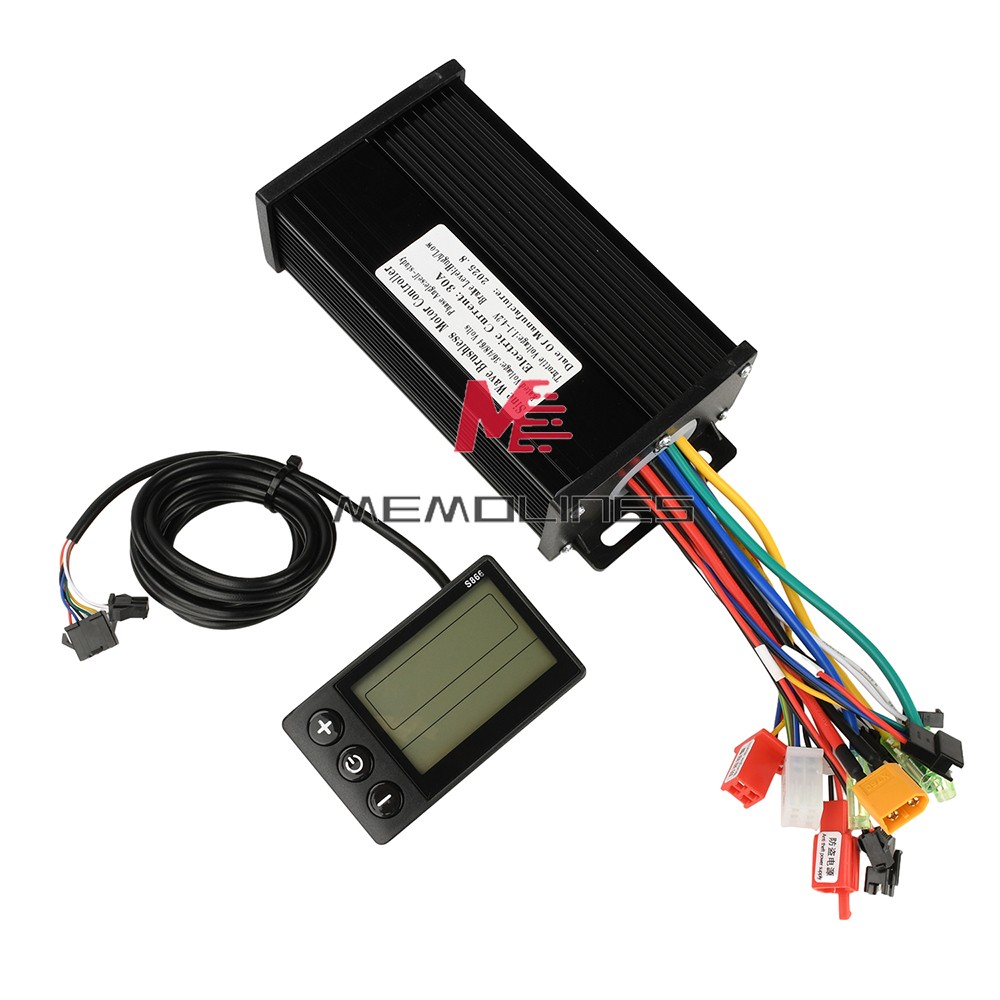 36V48V64V 30A Sine Wave Brushless Motor Controller 750-1500W Driver S866 LCD