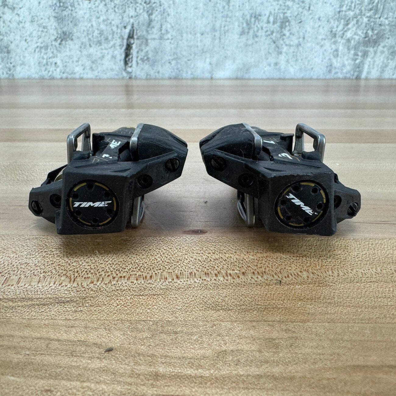 Low Mile! Time ATAC XC12 Titanium Spindle Carbon Clipless Bike Pedals 237g