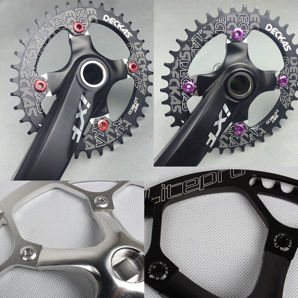 4/5PCS Litepro Alu7075 Single/Double/Triple MTB Road Bike Chainring Bolts Screws