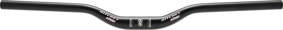 Ritchey RL1 Rizer Handlebar – Aluminum, 670mm, 30mm Rise, 25.4mm, 9 Deg, Black