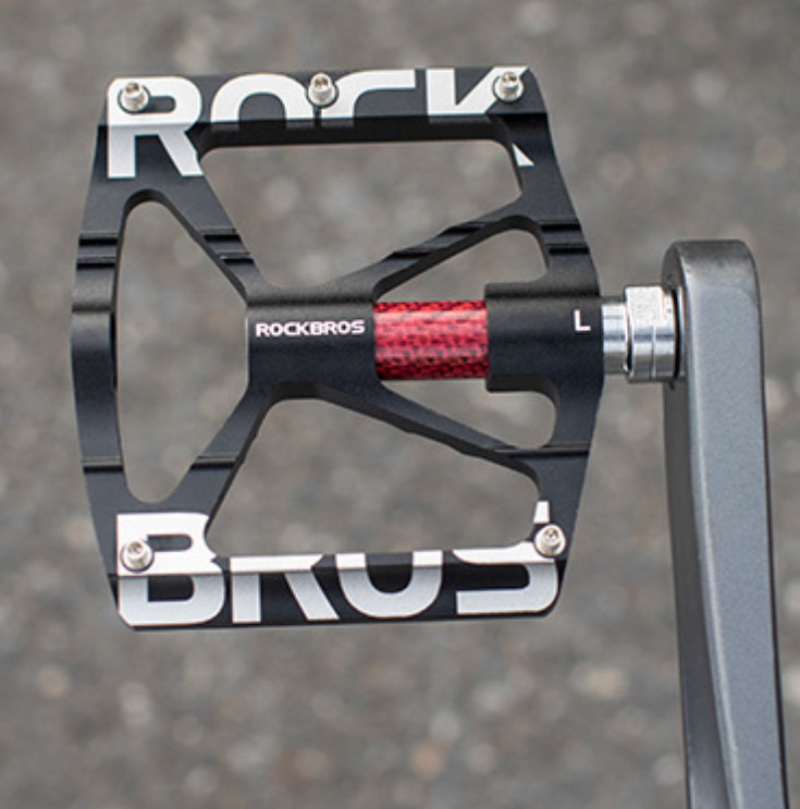 ROCKBROS Bike Pedals 9/16” Aluminum Alloy Bearing Non Slip Pedals Road Mountain