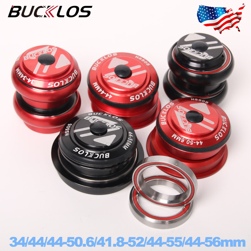 MTB Bike Headset 34/44/41.8-52mm Sealed Bearing for 1-1/8″ Straight Tapered Fork