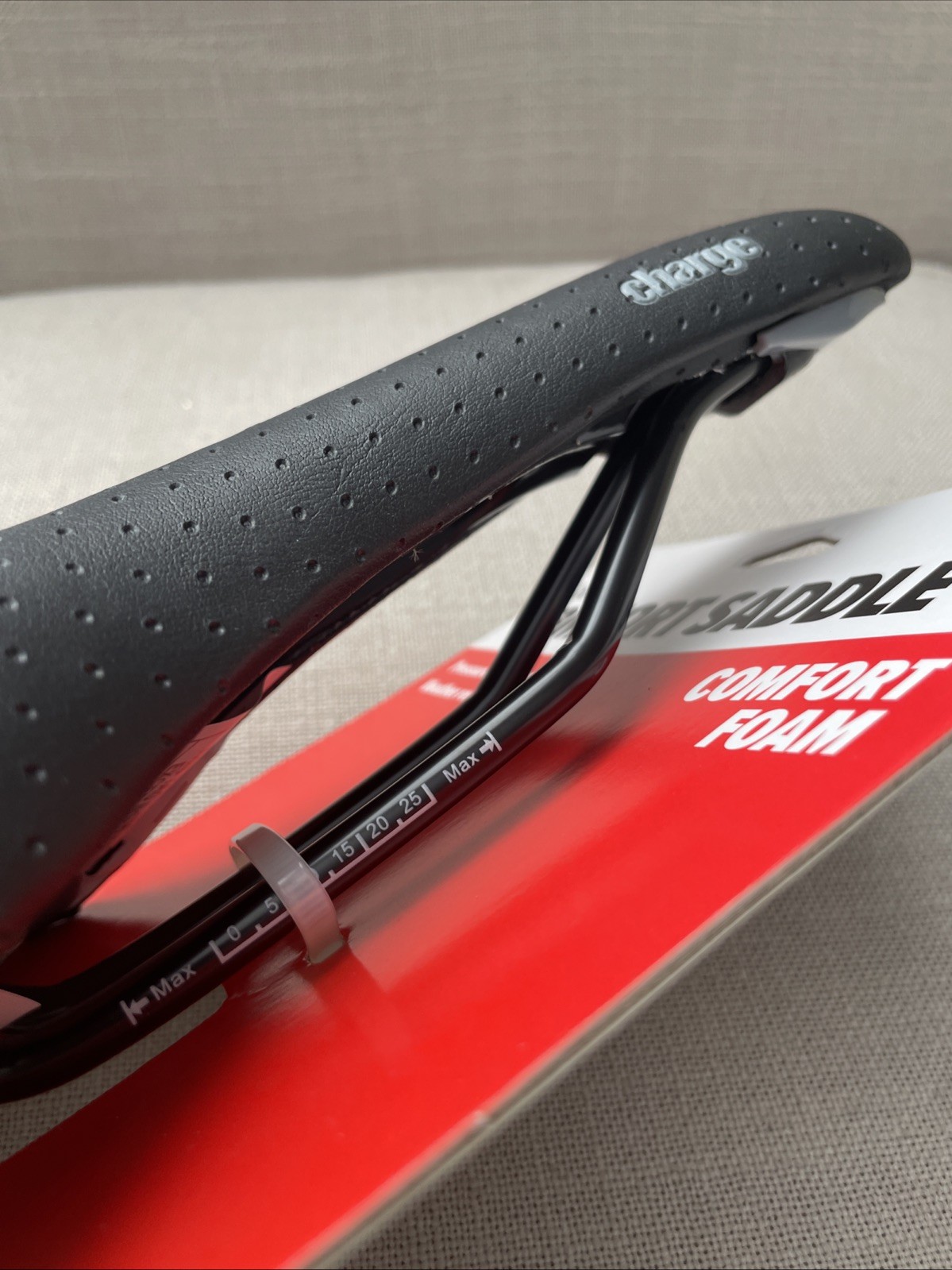 Charge Spoon Comfort Foam Bike Black Water Resistant Saddle Seat