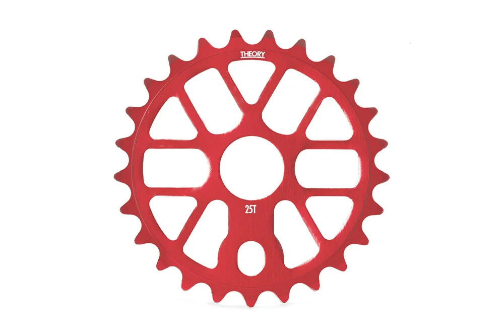 THEORY VERIFY BMX SPROCKET – 25T – CHAINRING – RED