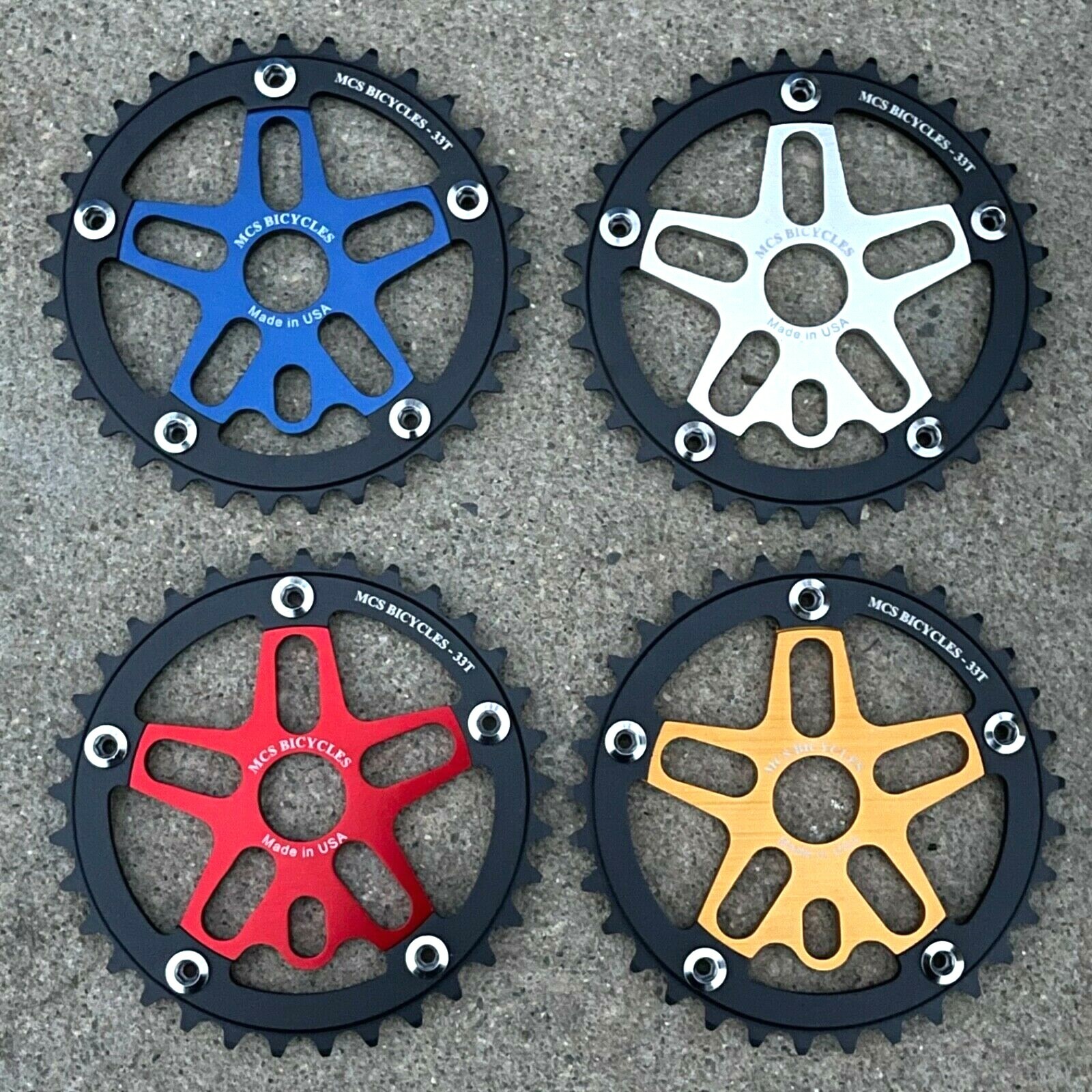 MCS Alloy Chainring & Spider Combo Sprocket BMX Bike Bicycle Sprockets Se Haro
