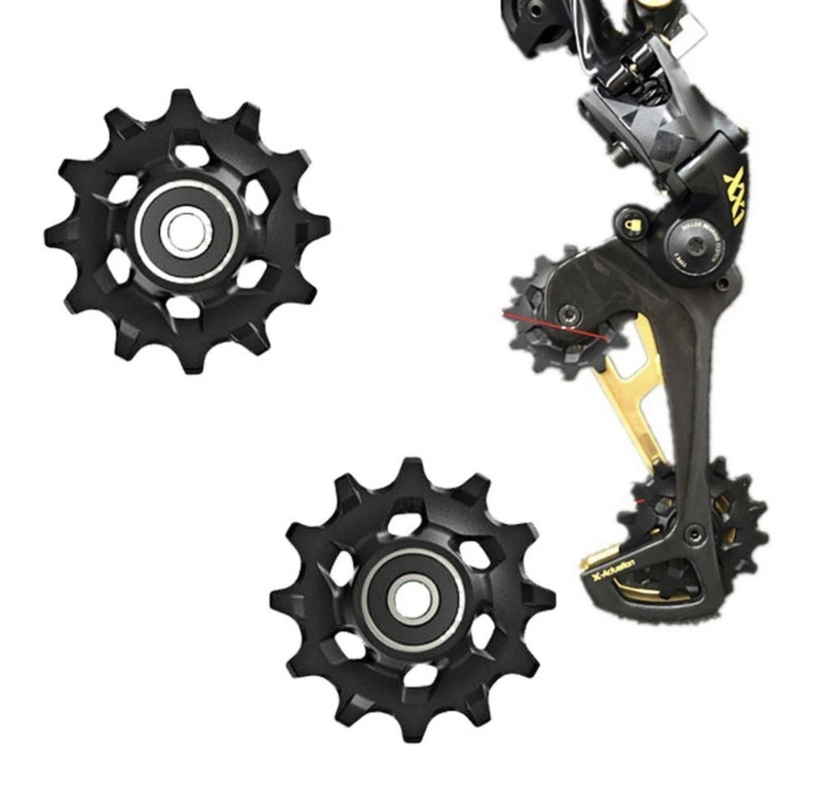 SRAM X01/XX1 Rear Derailleur Pulley Set Jockey Wheels NOS Eagle 11/12 Speed