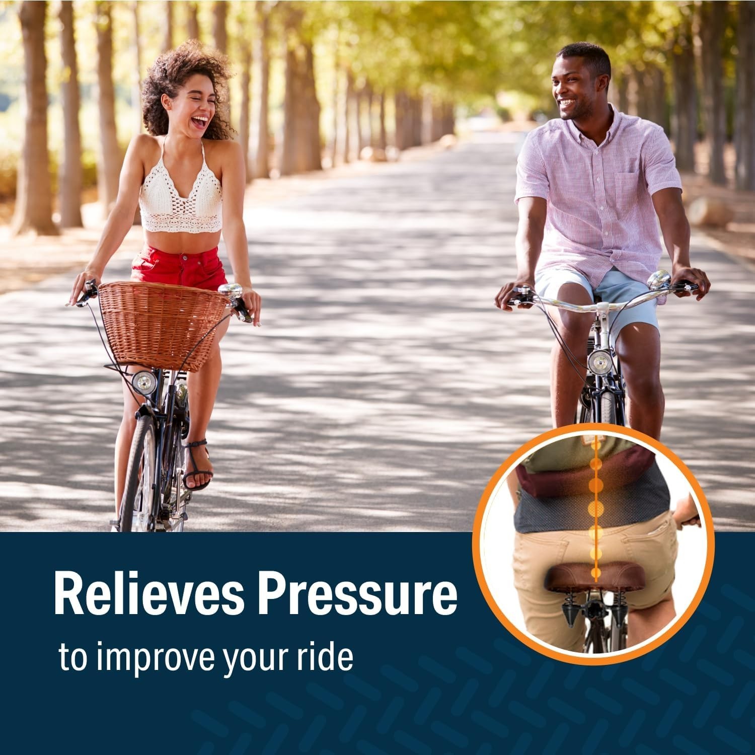 Upgrade to Wide Cruiser Saddle – Steel Springs & Faux Leather Comfort