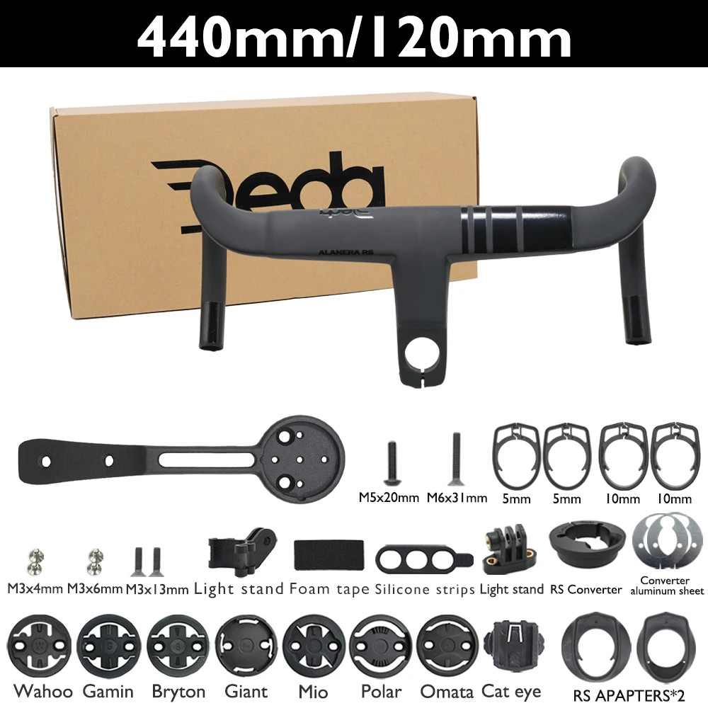 6 Degree Carbon Road Bike Handlebar Internal Cable Routing Integrated Drop Bar