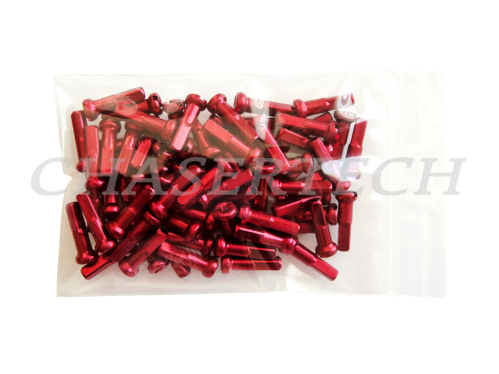 MTB Road BMX Bike 7075 Alloy Spoke Nipples 2.0mm 14G 5/8″ 72 Pcs Red